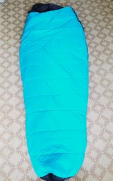 REI Teal & Black Adult Kindercone -30 Degree Sleeping Bag With Storage Bag