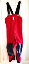 GILL Women's OS2T Red Offshore Sailing Trousers With Bib Size 12