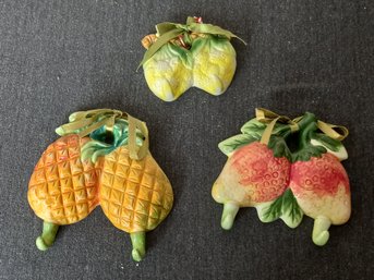 Wall Hanging Fruit Plaques