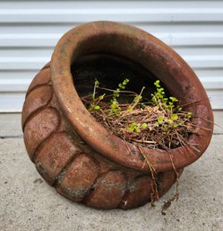 Angled Cement Planter Pot