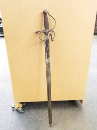 Vintage Reproduction Toledo Swept Hilt Decorative Metal Sword