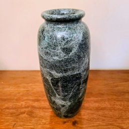 Mid-century Green Marble Vase
