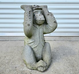 Cement Garden Monkey Table Or Pedestal
