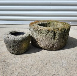 Carved Stone Planters
