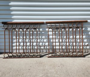 Two Iron Fence Sections