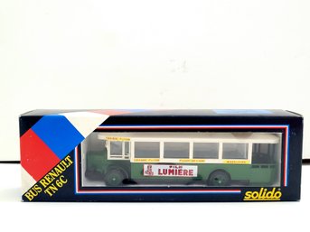 Vintage Solido 1934 Autobus Renault Bus 7 1/4' Long Diecast & Plastic Model Made In France EXC COND