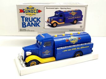 Vintage Marx Blue Sunoco Truck Bank Battery Op 11' Long Plastic Made 1993 LN COND