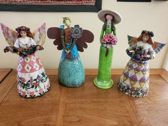 Four Angel Figurines - Heartwood Creek Jim Shore & More