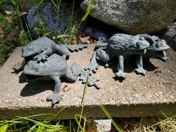 Metal Garden Frogs