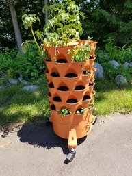 Awesome Garden Tower Vertical Planter With Casters