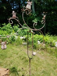 Frog Family Balancer Metal Garden Art  The Bear Den Gallery