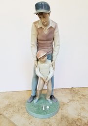 Vintage 'Like Father, Like Son' Porcelain Golf Figurine 05VVL By LLadro Spain