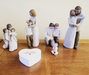 Wonderful Selection Of Willow Tree 'Celebrating Family' Sculpted Hand-Painted Figurines