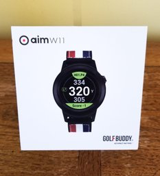 GOLFBUDDY Aim W11 GPS Golf Watch - Box Included