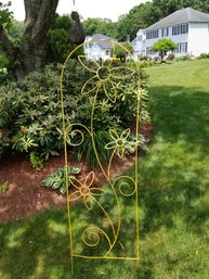 Metal Yellow Garden Trellis