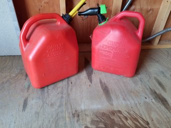 Two 5 Gal Gas Cans