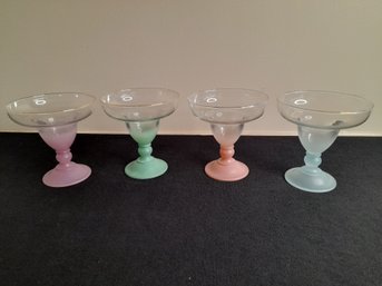 Colored Margarita Glasses