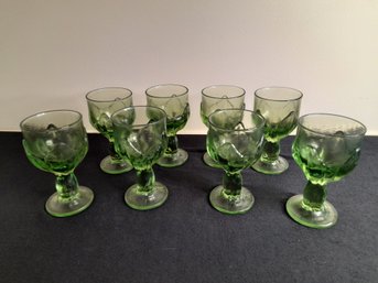 Green Stemmed Glasses