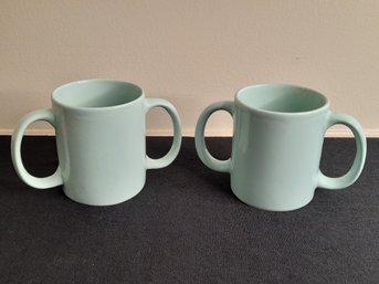 Pair Of Double Handled Mugs