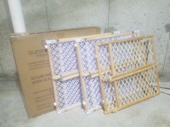 Three Wood & Plastic Baby Pet Gates