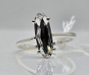 Swarovski Crystal Ring In Sterling Silver