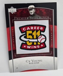 Vintage Cy Young Red Sox Patch Card /50