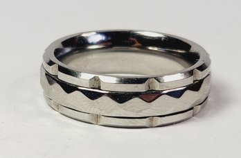 SPIKES Stainless Steal Spinner Ring Large Size