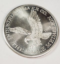 1 Oz .999 Fine PURE SILVER Round  World Trade Coin Industrial Silver Co.