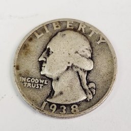1938-S Washington SILVER Quarter (86 Years Old)