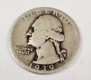1939-D Washington Silver Quarter(wow)