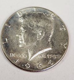 1966 Kennedy SILVER  Half Dollar Unc