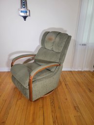 Forest Green Reclining Glider / Rocker.  Very Comfortable