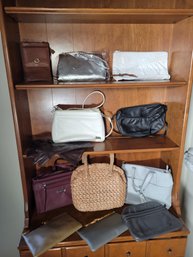 Woman's Purse ( Clutch, Handbag ) Collection.  - - - - - - - - - - - - - - - - - - - -- Loc: G In White Hamper
