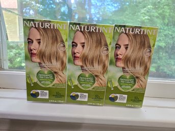 3 Unopened Boxes Of Naturtint Permanent Hair Color Gel 9N-Honey Blonde