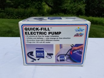 Quick-fill Electric Pump