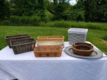 9 Decorative, Storage & Longaberger Baskets