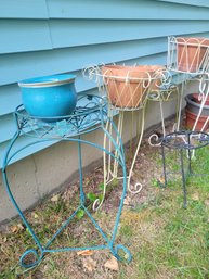 Plant Stand / Clay Pot / Bird Bath Circus!  All Of These.