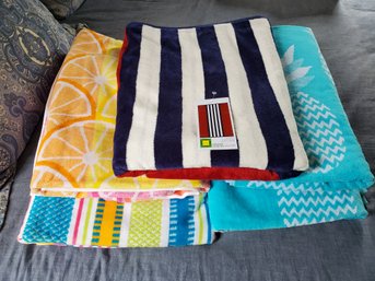 Five Assorted New Beach Towels