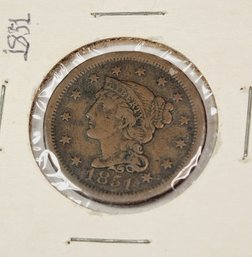 WOW....1851 Large Cent (173 Year Young)