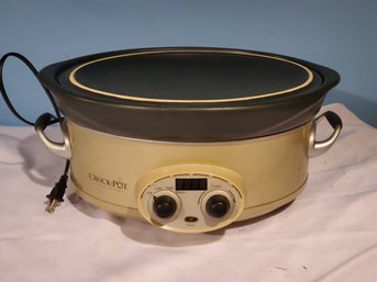 Crock Pot Slow Cooker Versaware Model SCV1600B Programmable 6 Quart With Roasting Rack