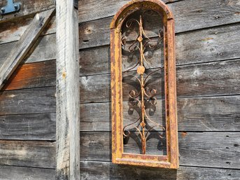 Decorative Metal & Wood Window