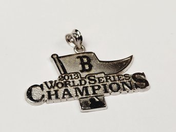 2013 World Champions Boston Red Sox Sterling SILVER Pendant / Charm