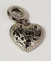 Vintage Fillagree Heart Sterling Silver 'I Love You Forever' Pendant