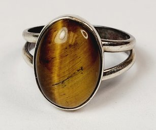 New Tigers Eye Stone Sterling Ring