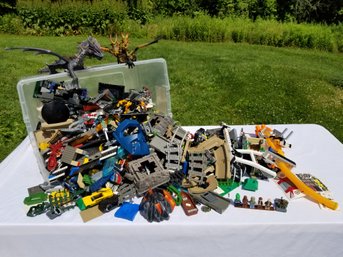 Huge Lot Of Vintage Legos & Assorted Small Toys