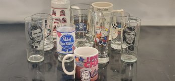 Collection Of Vintage Collectable Beer Mugs And Glasses