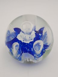 Signed Vintage JOHN GENTILE Art Glass Paperweight