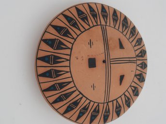 Vintage MICHAEL ROMERO Acoma Indian Pottery Sun Face Sculpture