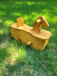 Rocking Horse - Solid Wood And Made By 30 Below Woodworks Of Alaska. - - - - - - - - - - - - - Loc: Garage