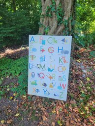 Alphabet Canvas For A Children's Room. - - - - - - - - - - - - - - - - - - - - - - - - - - - - - Loc: Garage
